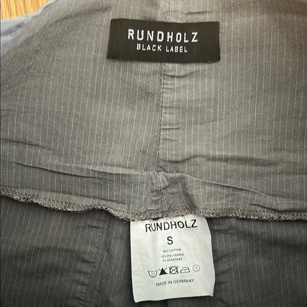 Rundholz Black Label Women's Gray Striped Stretch Pants - Picture 4 of 6